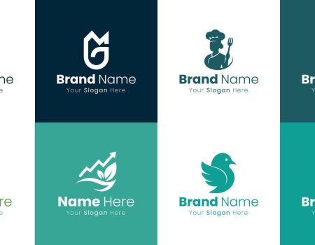 professional graphic design services for unique brand identity creation and visual logo development vector